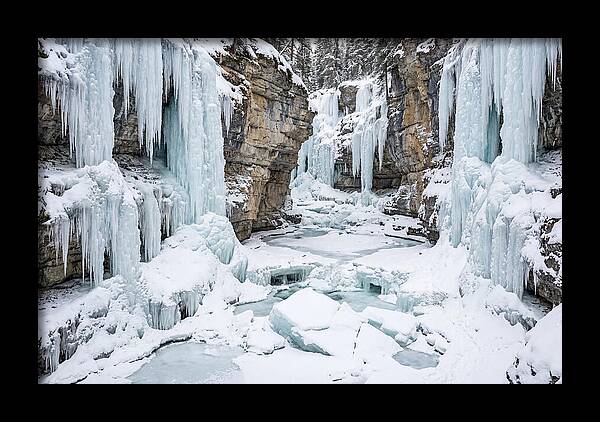 Maligne Canyon In Winter