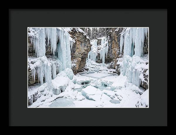 Maligne Canyon In Winter