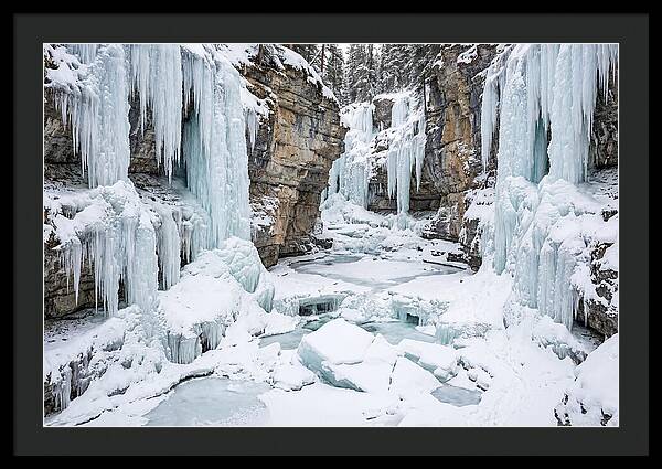 Maligne Canyon In Winter