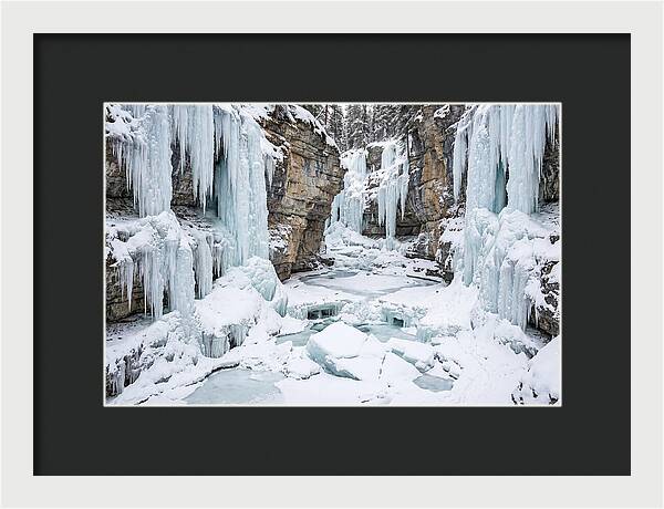 Maligne Canyon In Winter