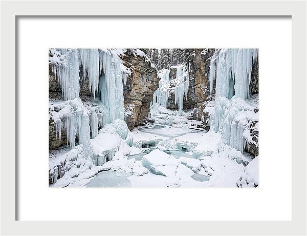 Maligne Canyon In Winter