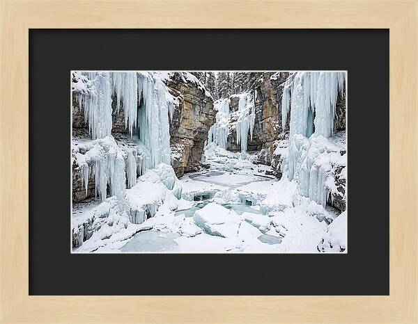 Maligne Canyon In Winter