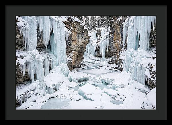 Maligne Canyon In Winter