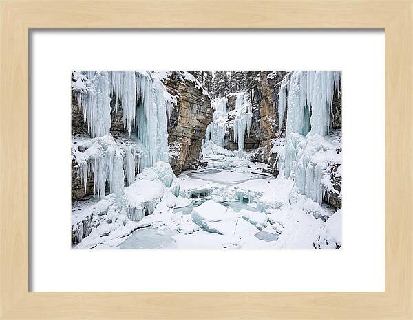 Maligne Canyon In Winter