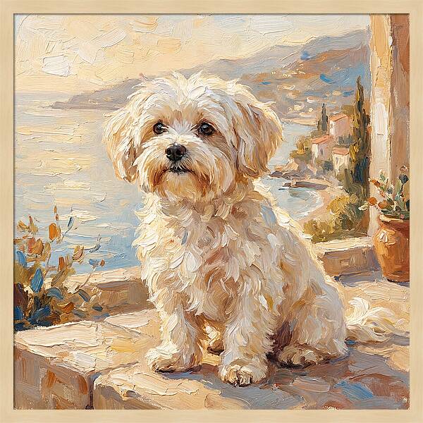 Maltese By The Mediterranean
