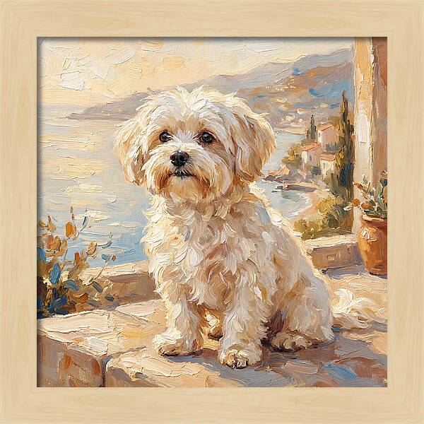 Maltese By The Mediterranean