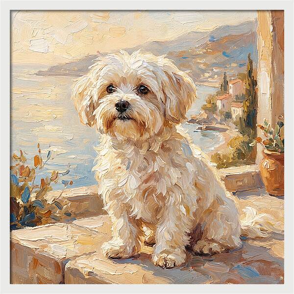 Maltese By The Mediterranean