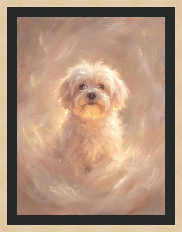 Maltese Dog In Glow