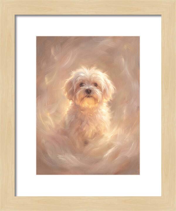 Maltese Dog In Glow