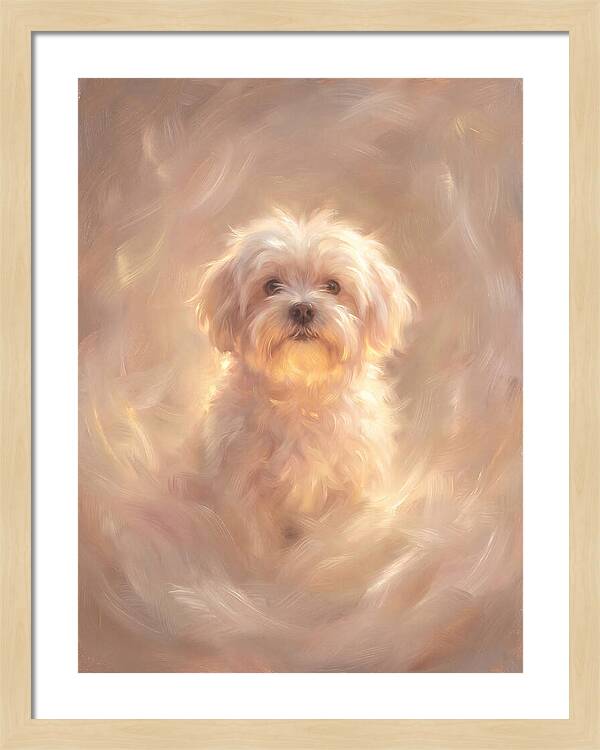 Maltese Dog In Glow