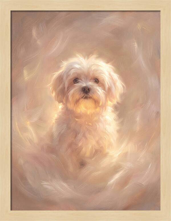 Maltese Dog In Glow