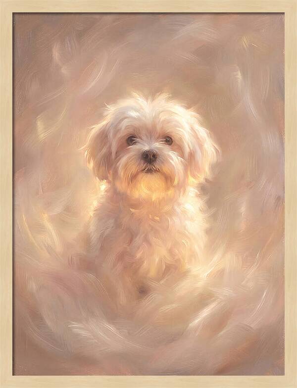 Maltese Dog In Glow