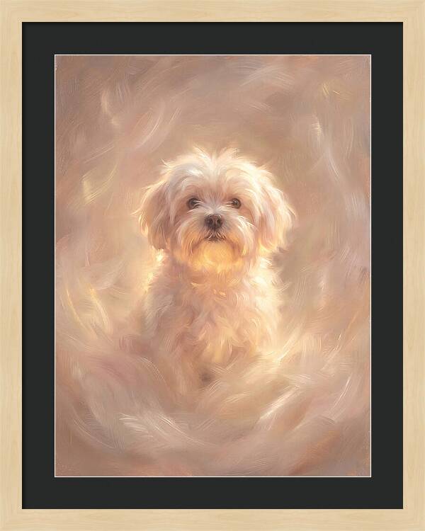 Maltese Dog In Glow