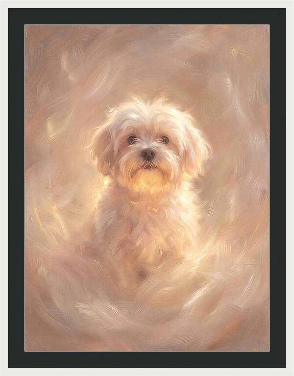 Maltese Dog In Glow