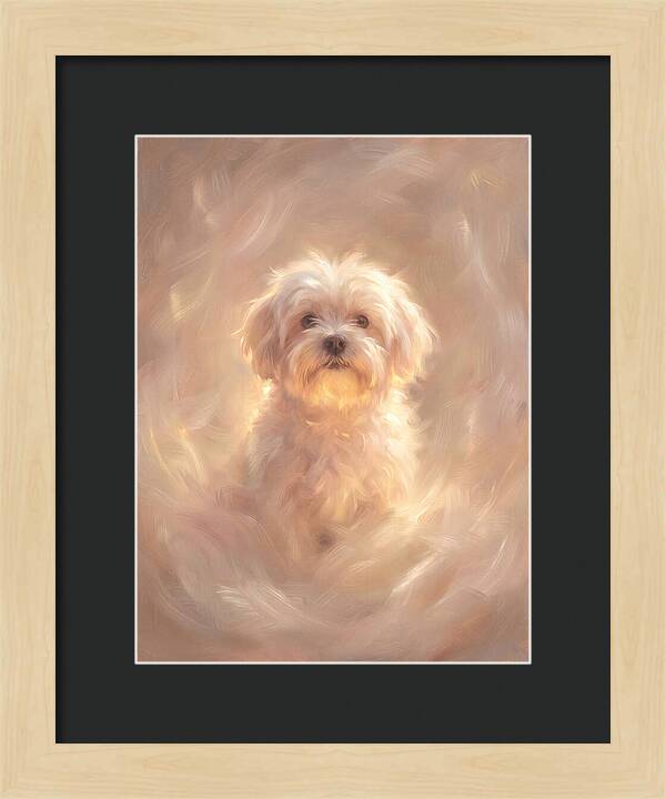 Maltese Dog In Glow