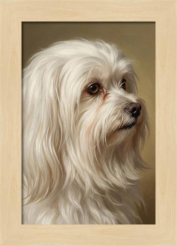 Maltese Dog Portrait