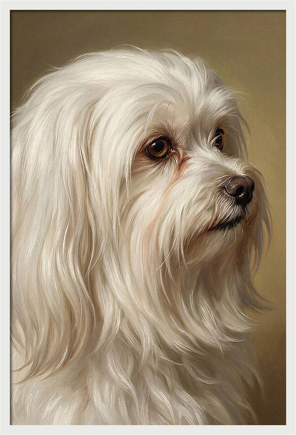 Maltese Dog Portrait