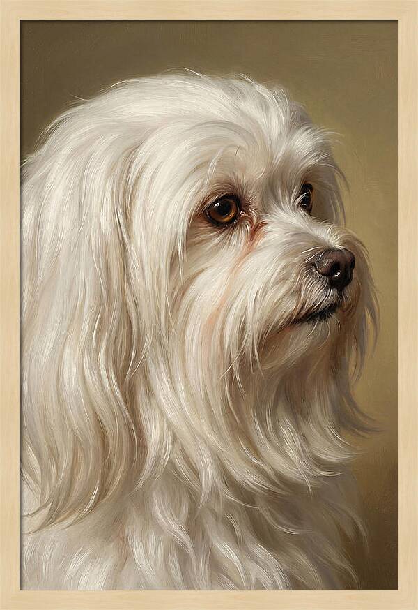 Maltese Dog Portrait