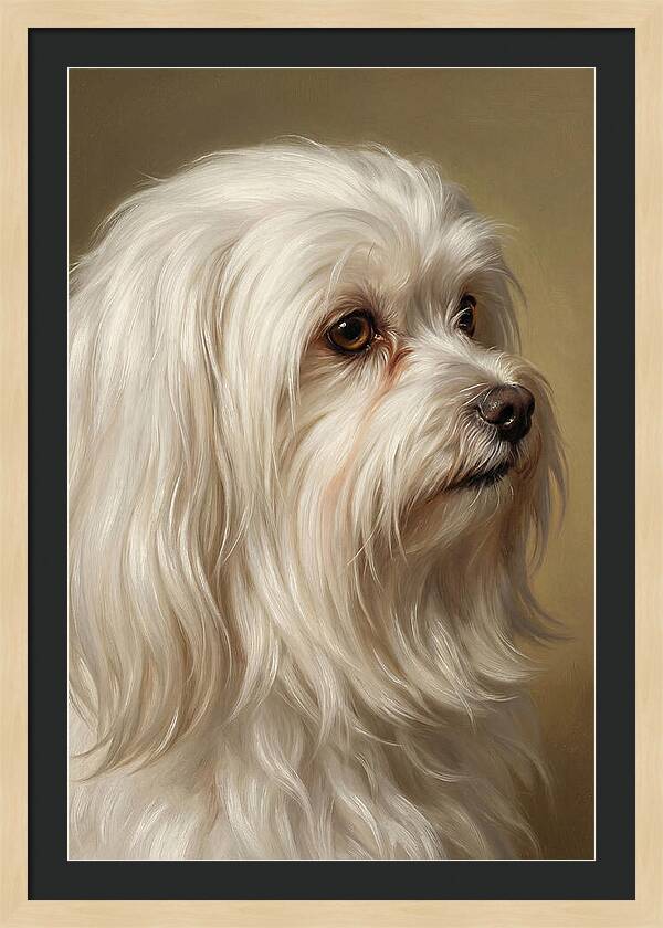 Maltese Dog Portrait