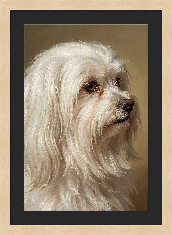 Maltese Dog Portrait