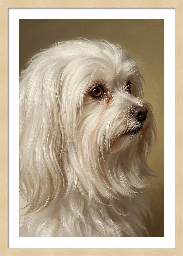 Maltese Dog Portrait