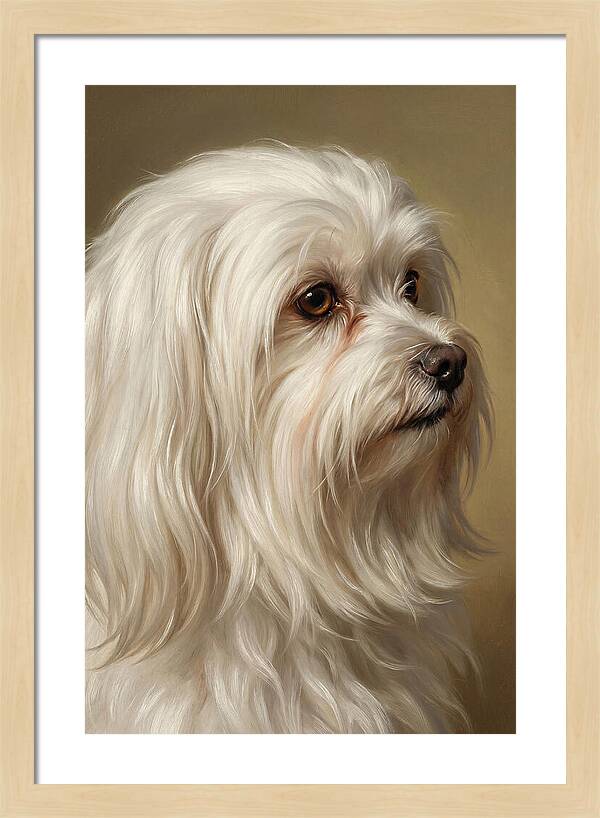 Maltese Dog Portrait