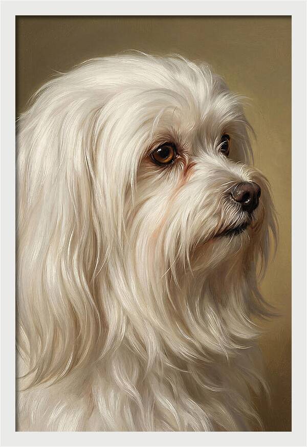 Maltese Dog Portrait
