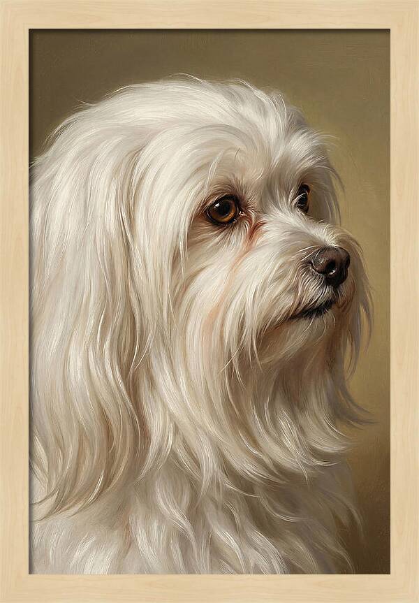 Maltese Dog Portrait