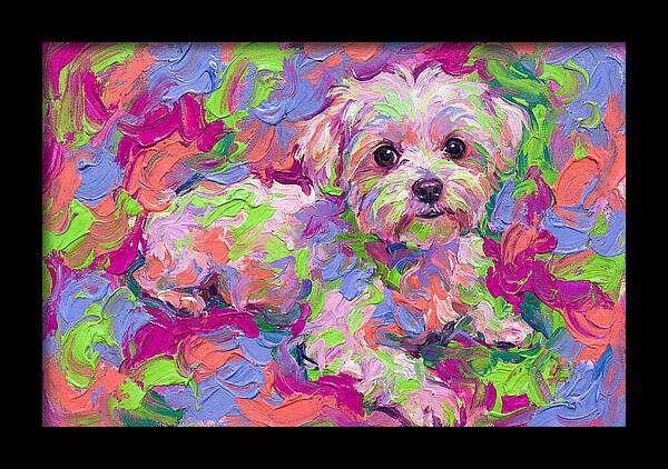 Maltese In Vibrant Colors