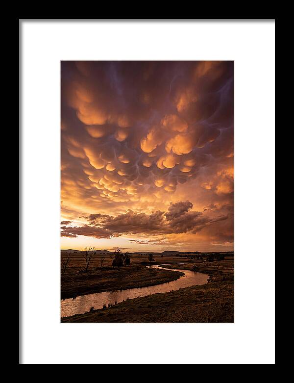 Mammatus Clouds At Dusk