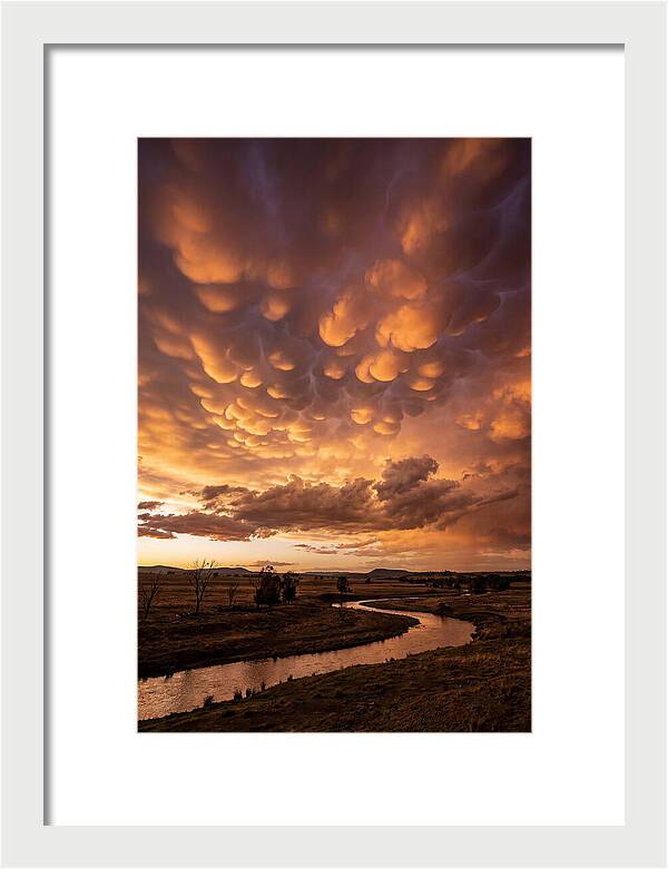 Mammatus Clouds At Dusk