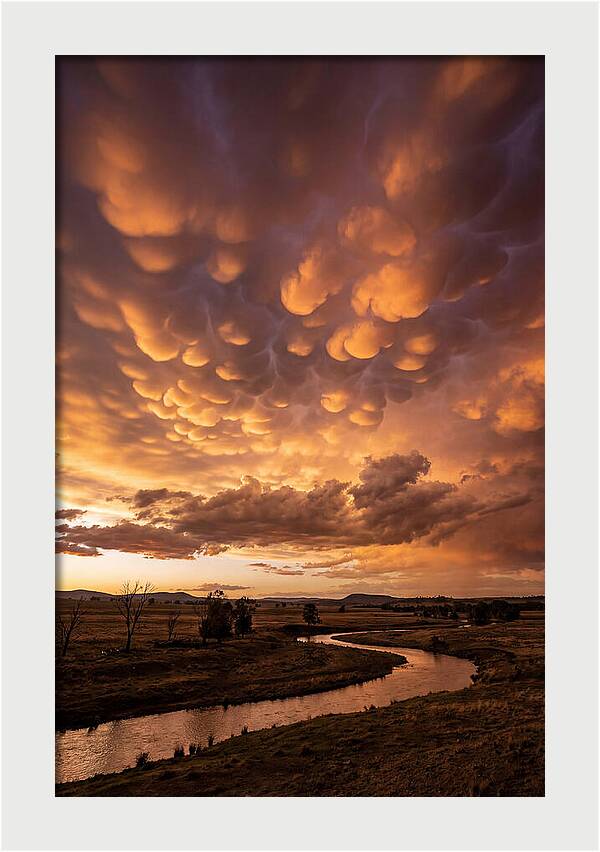 Mammatus Clouds At Dusk