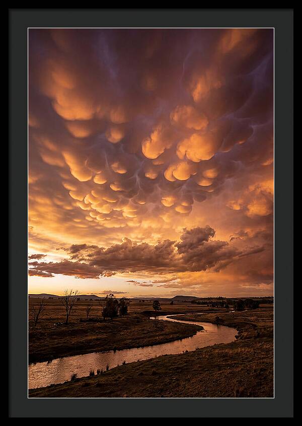 Mammatus Clouds At Dusk