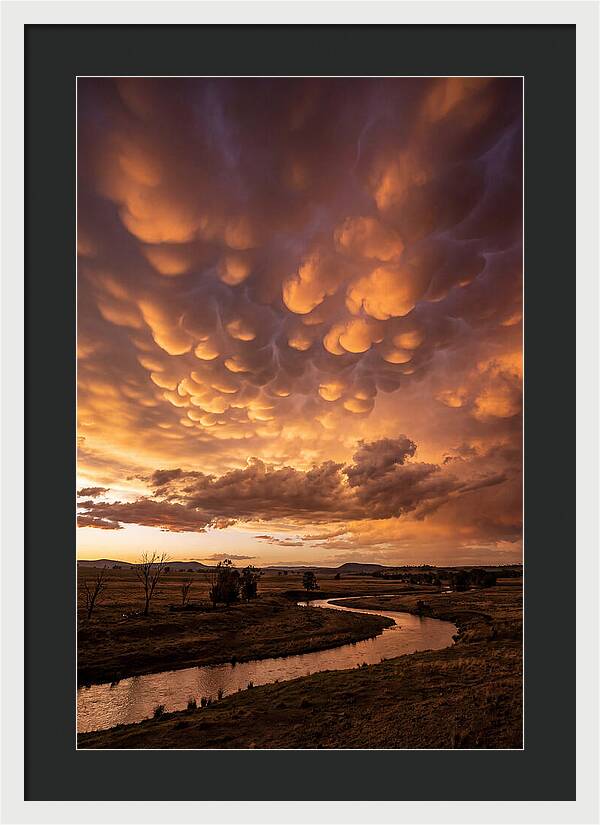 Mammatus Clouds At Dusk