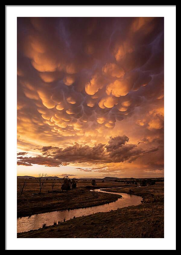 Mammatus Clouds At Dusk