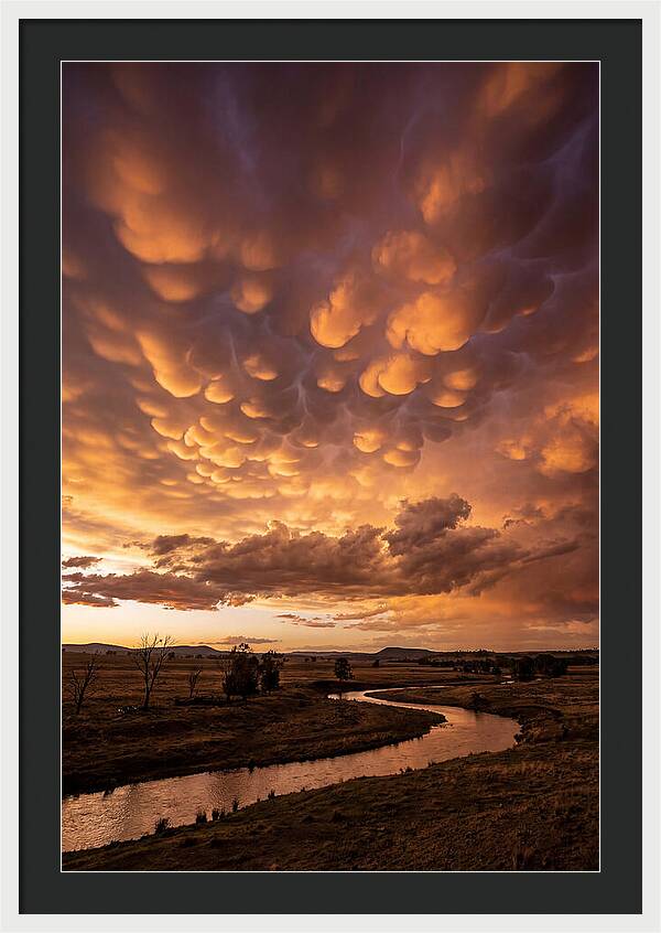 Mammatus Clouds At Dusk