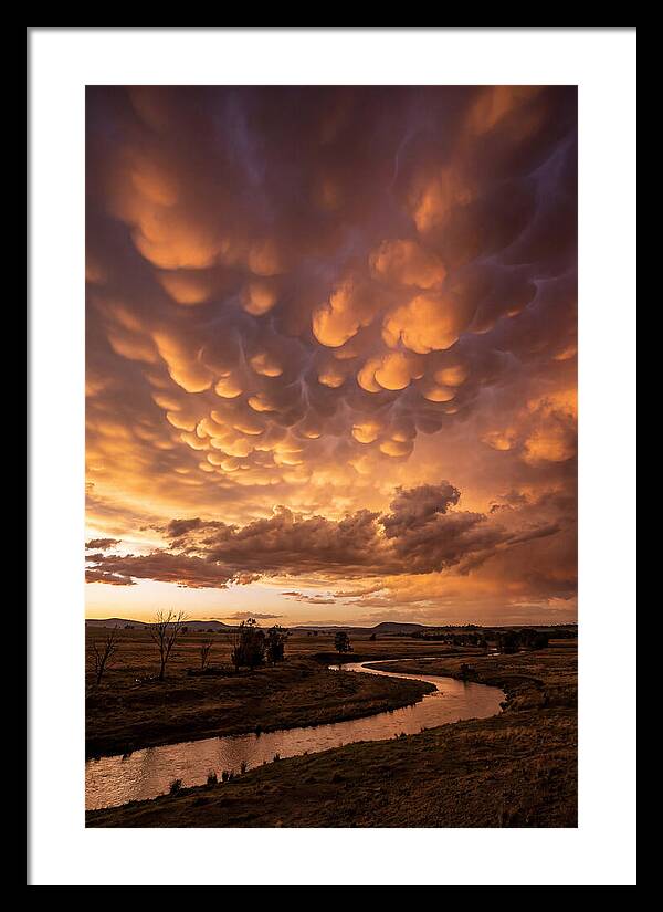 Mammatus Clouds At Dusk