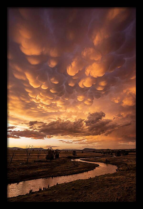 Mammatus Clouds At Dusk