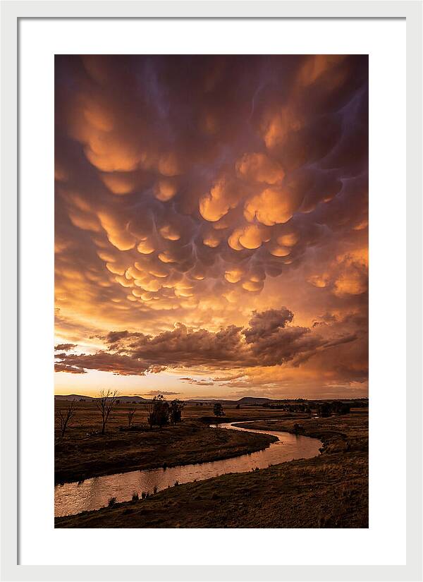 Mammatus Clouds At Dusk