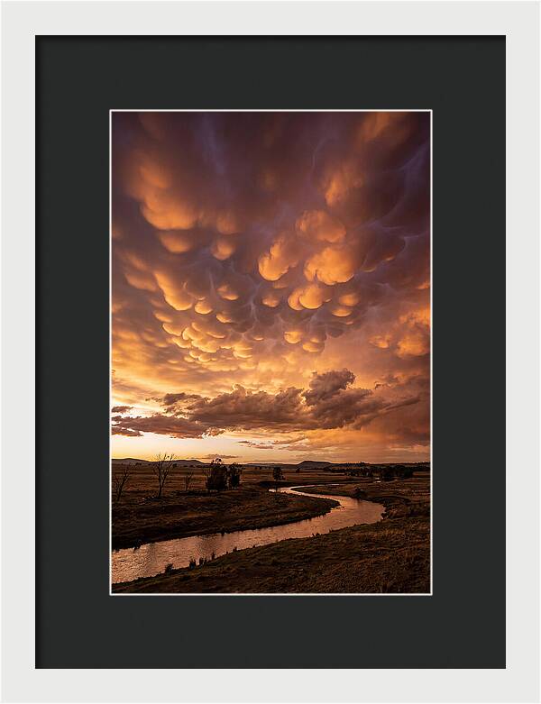 Mammatus Clouds At Dusk