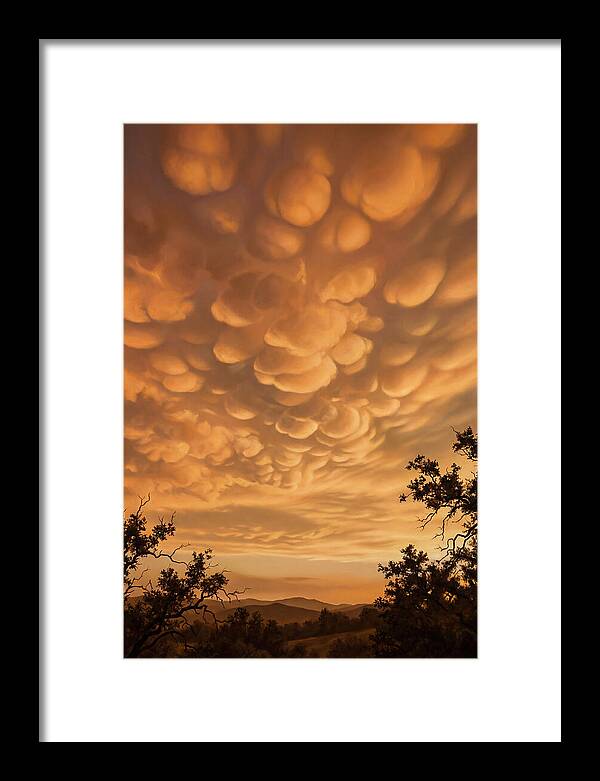 Mammatus Clouds At Sunset