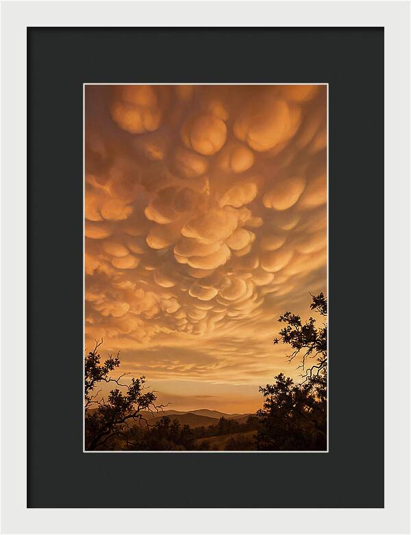 Mammatus Clouds At Sunset