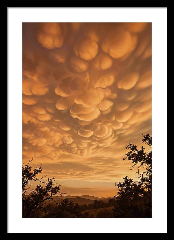 Mammatus Clouds At Sunset