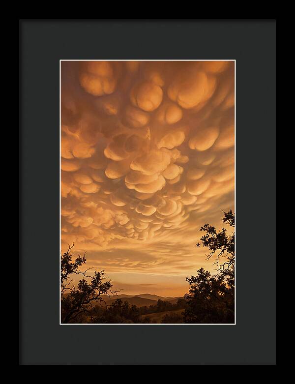 Mammatus Clouds At Sunset