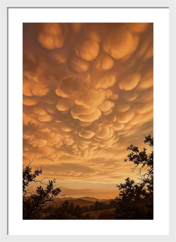 Mammatus Clouds At Sunset