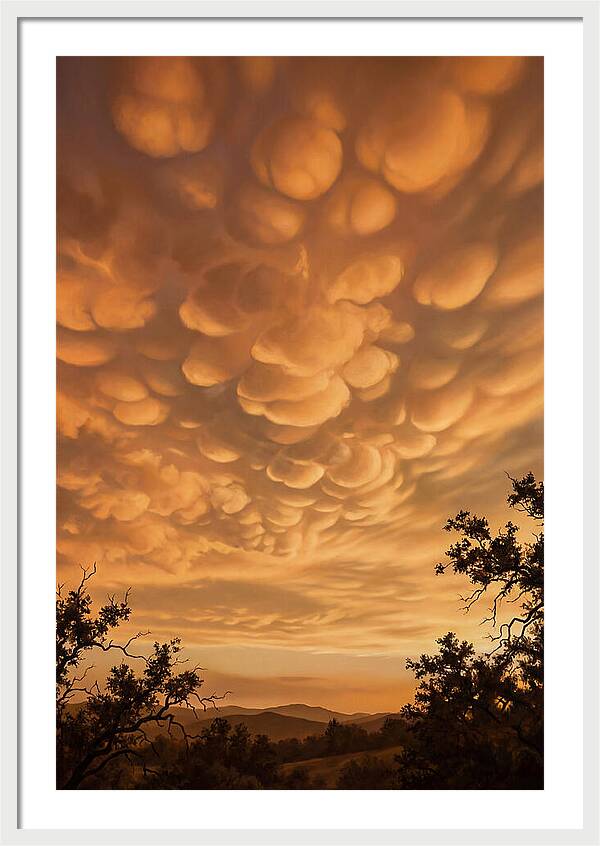 Mammatus Clouds At Sunset