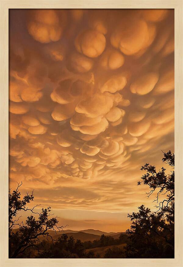Mammatus Clouds At Sunset