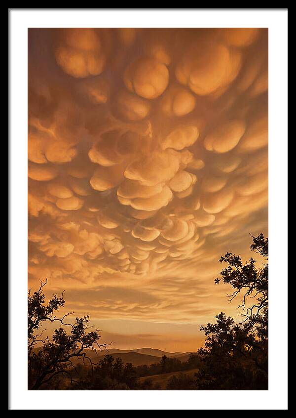 Mammatus Clouds At Sunset