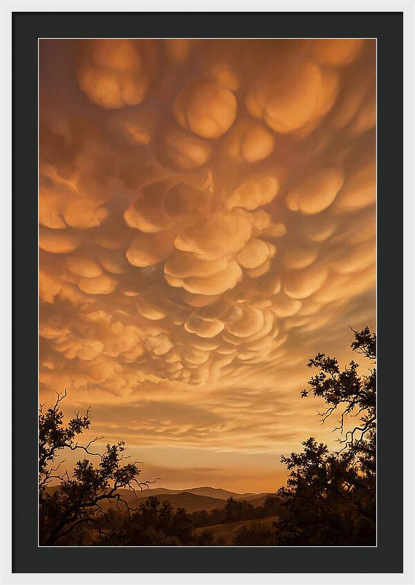 Mammatus Clouds At Sunset