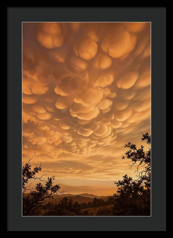 Mammatus Clouds At Sunset